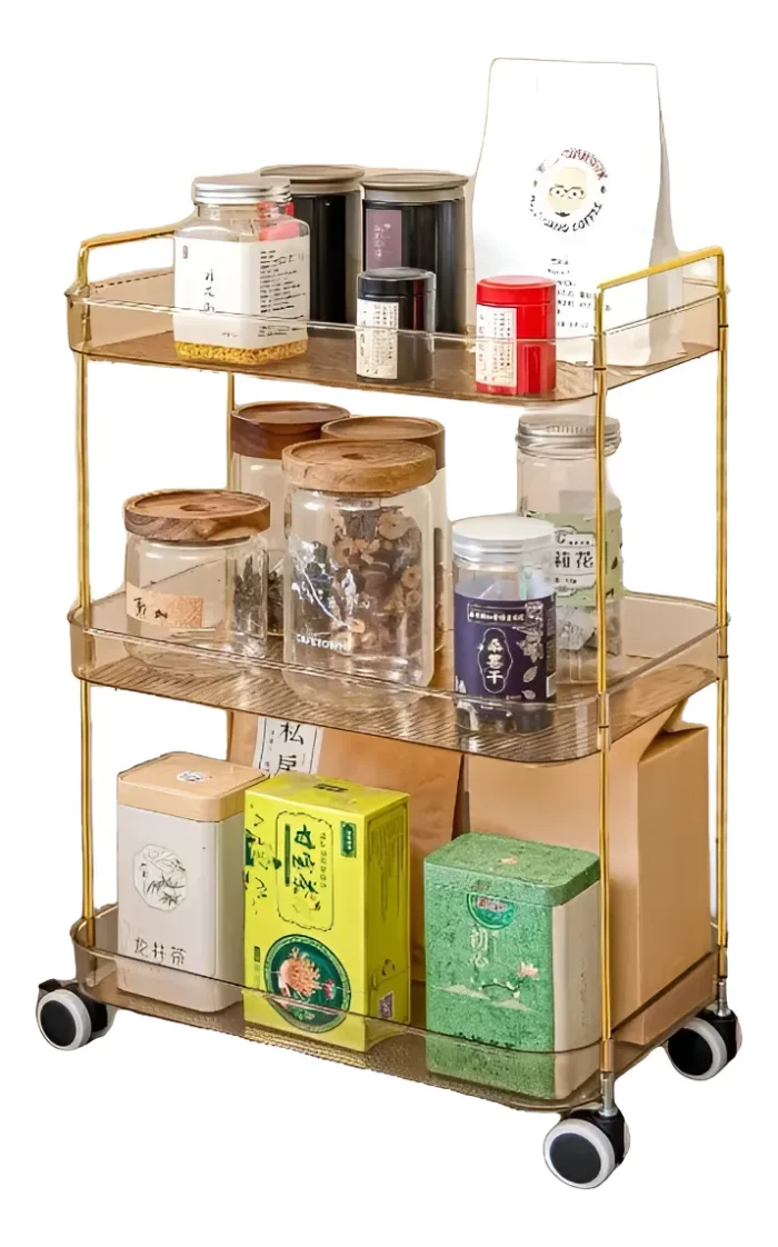 Carrito Organizador Estantes Cocina Baño Maquillaje C/ruedas - Imagen 1