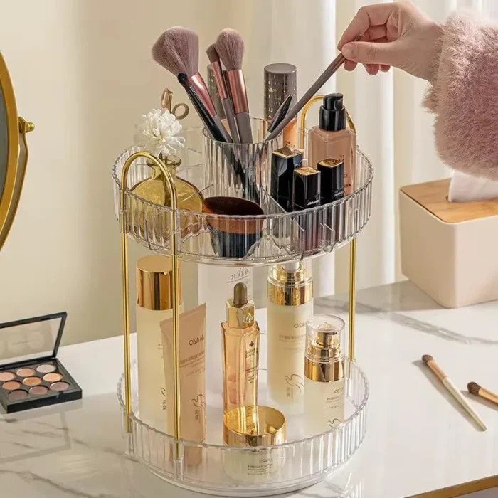 Organizador Porta Cosméticos Giratorio Giro 360 Multiuso - Imagen 3