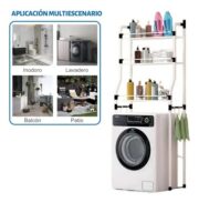 Mueble Organizador Estante Lavarropa Baño Rack 3 Niveles - Imagen 2