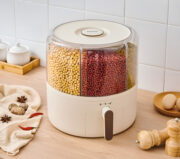 Dispensador Cereales Legumbres Alimentos Giratorio 6 En 1 - Imagen 2