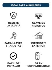 Caja Llavero Guarda Llaves con Clave Cofre Porta Llave Burdah - Imagen 4