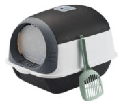 Litera Bandeja Cerrada Gatos Arenero Sanitario Anti Olor