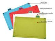 Juego Tablas De Picar X4 Multiuso Antideslizantes C/soporte - Imagen 2