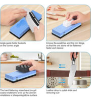 Kit Profesional De Piedra Para Afilar Cuchillos Cocina - Imagen 5