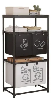 Rack Organizador Estante Estructura Metal C/canastos Hogar