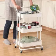 Carrito Organizador Plastico Multiuso Cocina Estante Ruedas