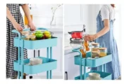 Carrito Organizador Metalico Multiuso Cocina Estante Ruedas - Imagen 3