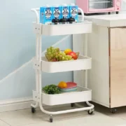 Carrito Organizador Metalico Multiuso Cocina Estante Ruedas - Imagen 6