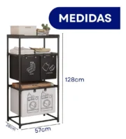 Rack Organizador Estante Estructura Metal C/canastos Hogar - Imagen 3